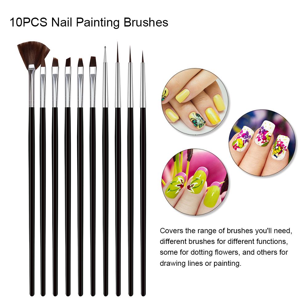 Nail Art Tools Dotting Pen Nail Painting Pen Cuticle Clipper Nail Pusher Nail Dust Brush