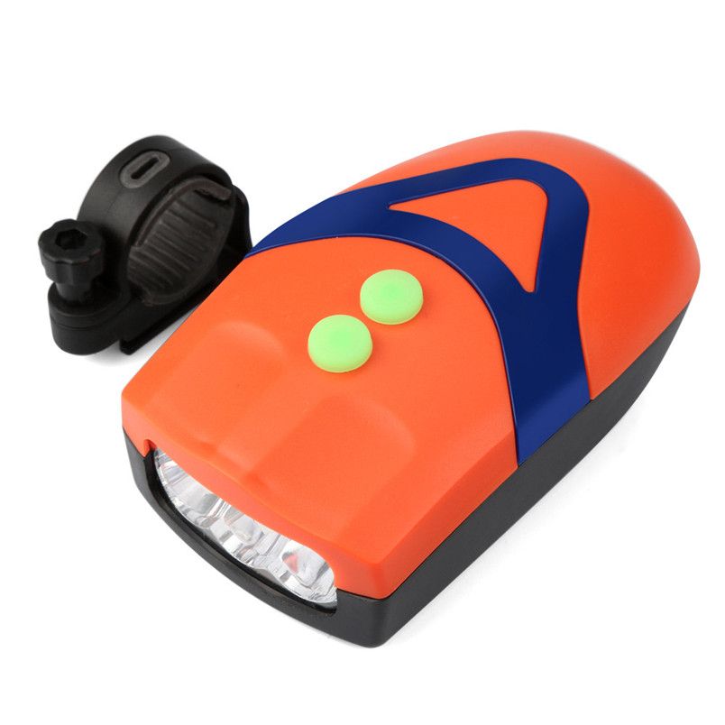 3led Bicycle Bike Light With Horn Bike Bell Headlight 2a16