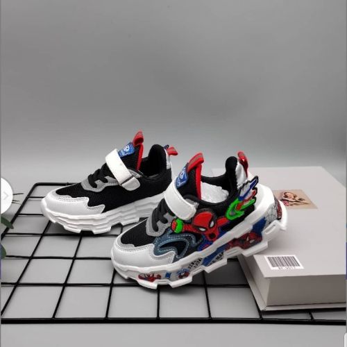 Stylish Children Spiderman Led Sneakers(runs 1 Size Small)