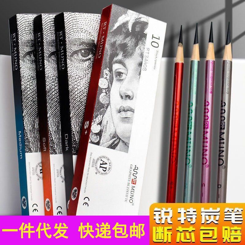 Rt Ruite Charcoal Pencil Sketch Sketch Soft, Medium and Hard Charcoal Pen Austria Imported Ruite Hand Painted Charcoal Pencil for Art Students Only