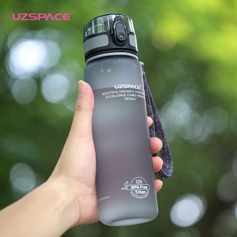 Hot Sports Water Bottle 1000ML Protein Shaker Outdoor Travel Portable Leakproof Drinkware Bottle
