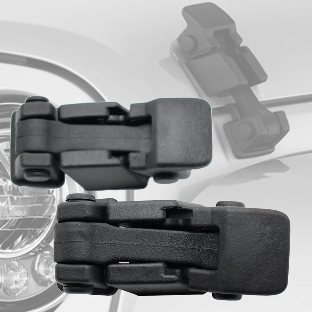2PCS 55395653AG Bracket Latches Hood Lock with Handle for Wrangler J3 JK 2007-2019 Car Accessories