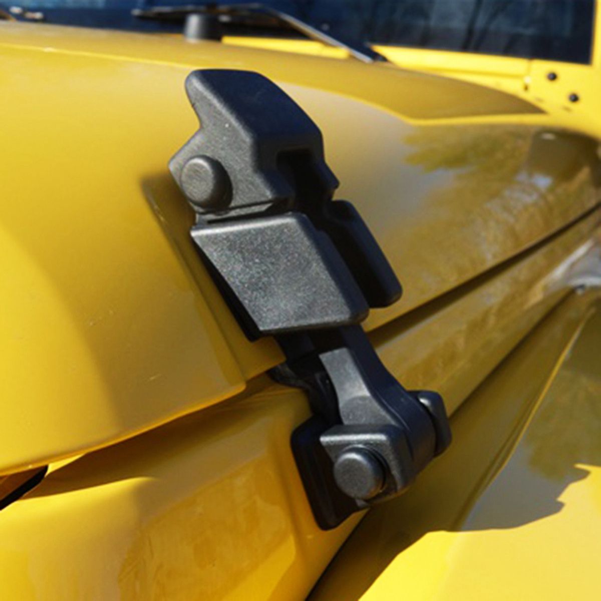 2PCS 55395653AG Bracket Latches Hood Lock with Handle for Wrangler J3 JK 2007-2019 Car Accessories