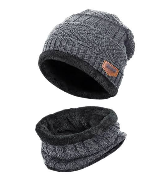 2in1 HeadWarmer Beanie Cap + Neck Warmer