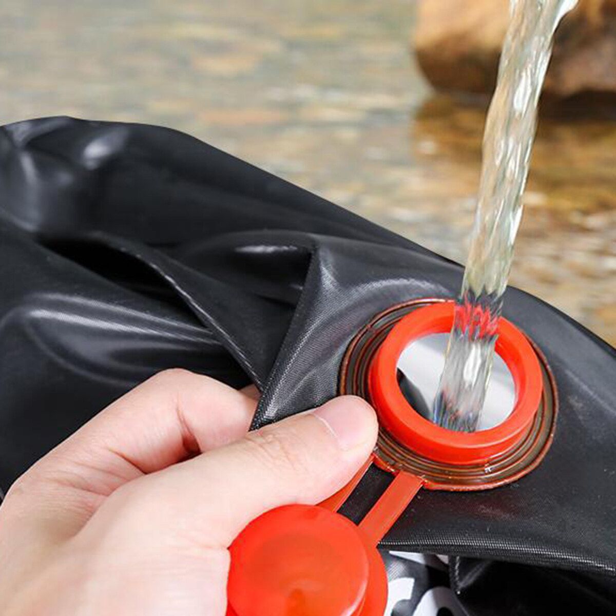 20L Portable Solar Energy Heated Shower Water Heater Bathing Outdoor Camping