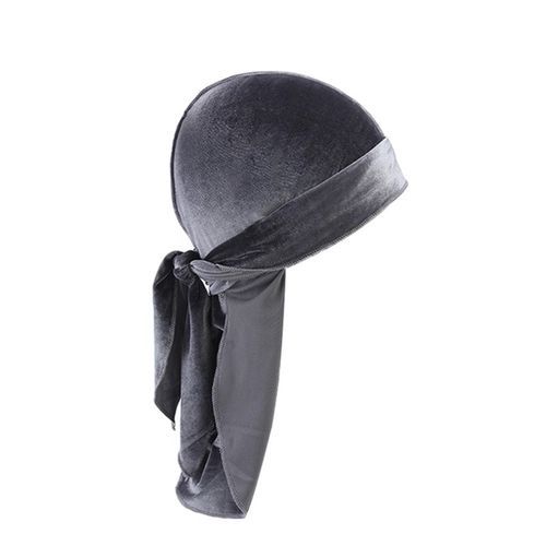 6 Pieces Velvet Durag Cap For Men And Women Soft Velvet Durag Headwraps With Long Tail And Wide Straps For 360 Waves