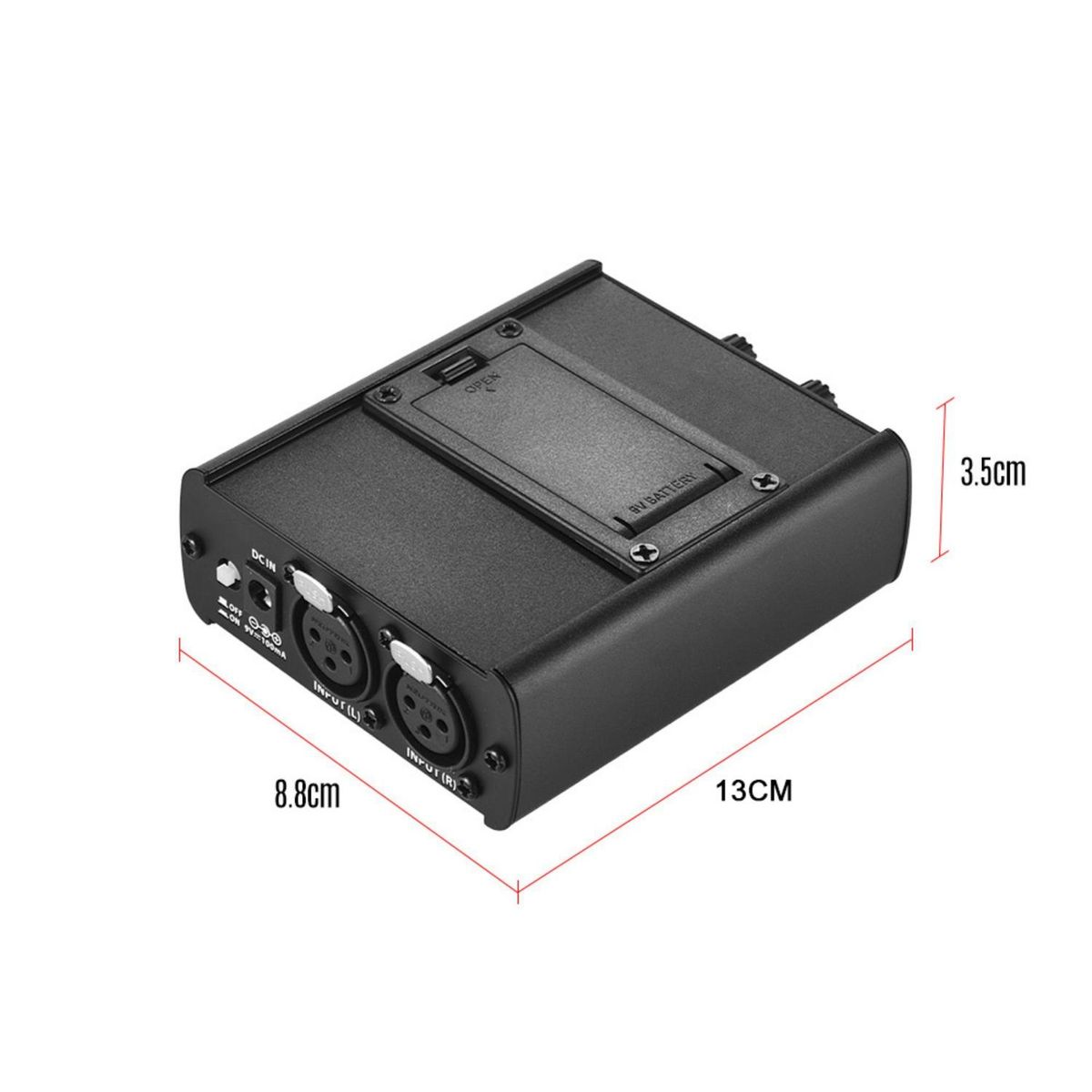 Personal In-Ear Monitor Headphones Amplifier with XLR Inputs 3.5mm Output Audio Interface