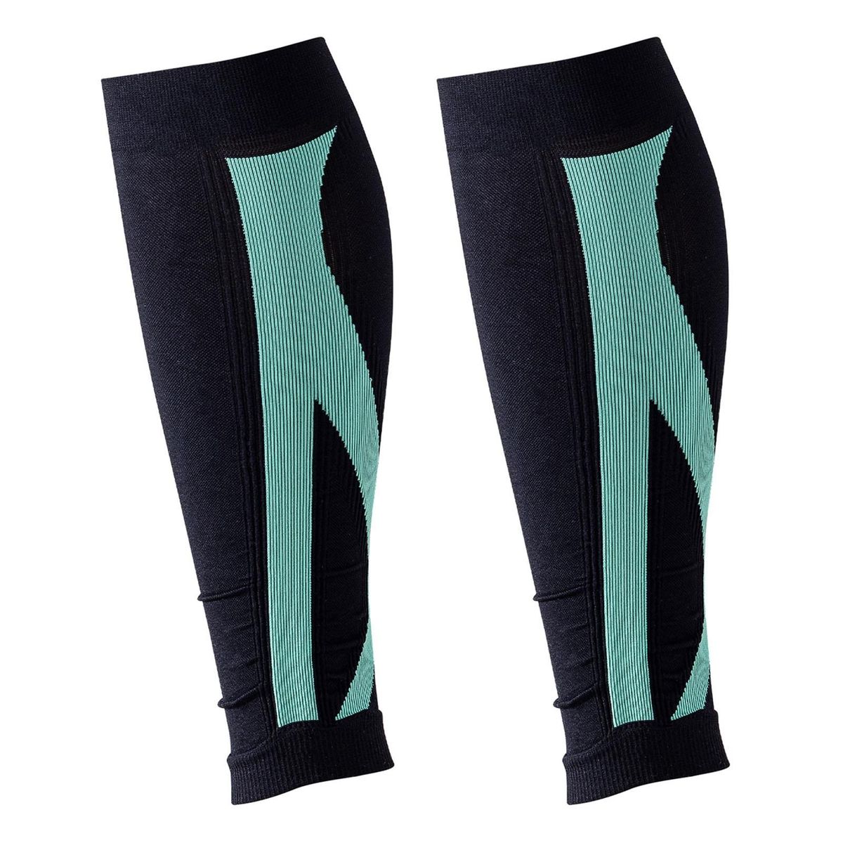 1 Pair Calf Compression Sleeves Elastic Compression Calf Sleeves Leg Green Black