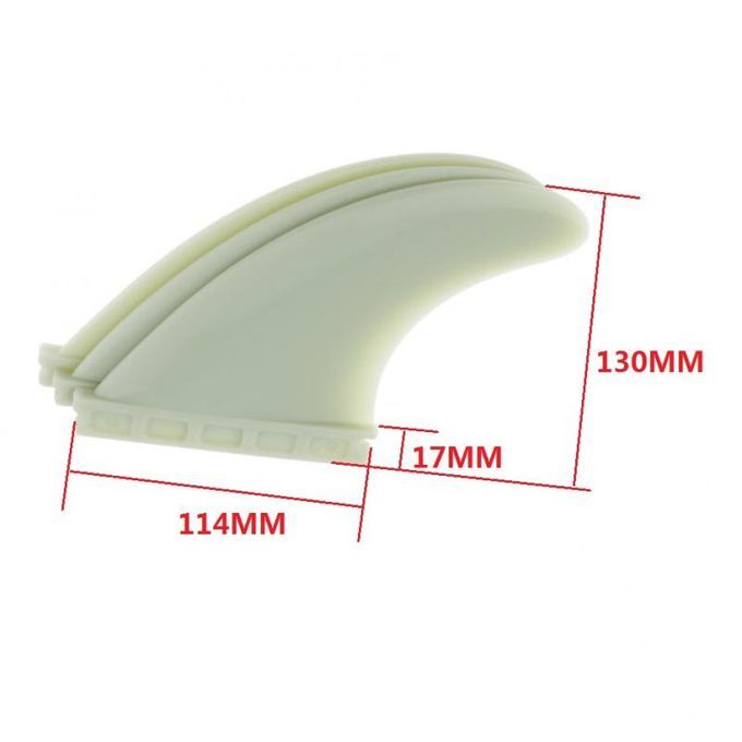 3pcs Longboard Surfboard Surfing  Thruster For Future Base - White