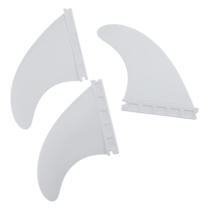 3pcs Longboard Surfboard Surfing  Thruster For Future Base - White