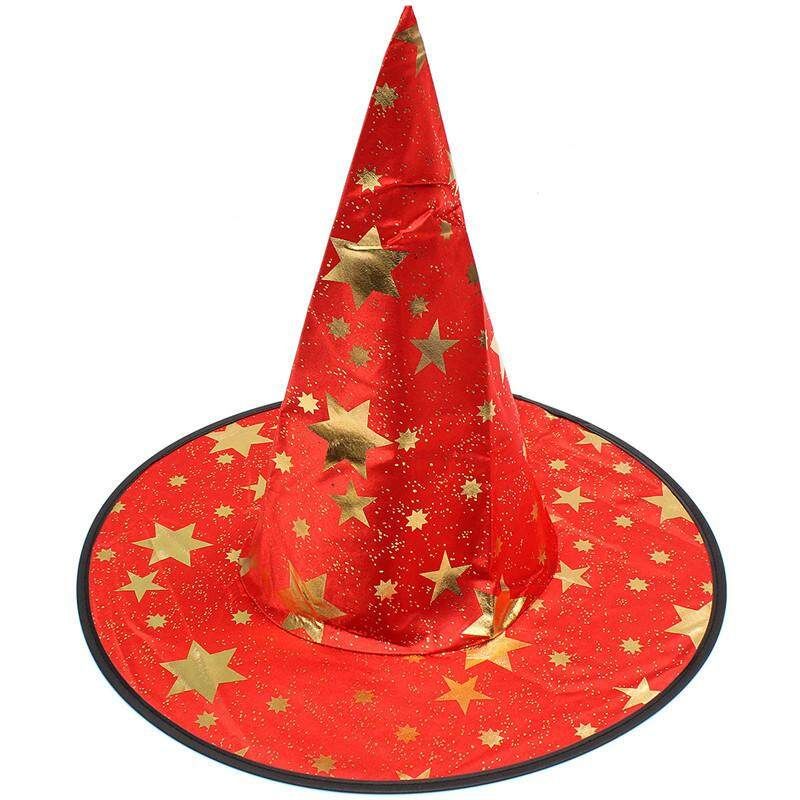 Boys Girls Kids Children Wizard Magician Fancy Dress Book Week Halloween Costume Black Red (red)