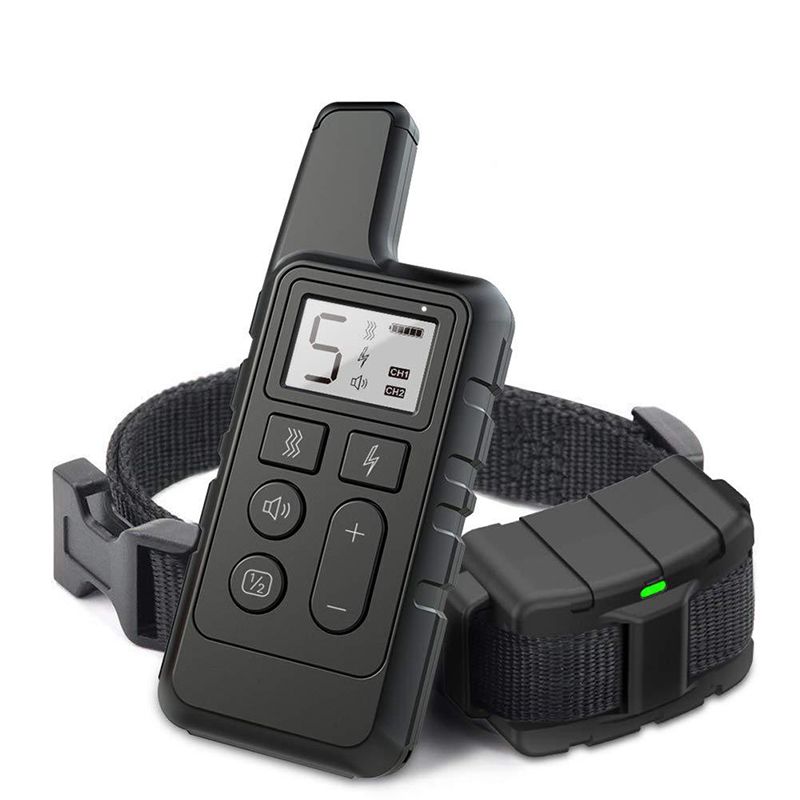 500m Electric Dog Training Collar Ultrasonic Shock Dog Bark Stop Equipment Puppy Anti Barking Device For Aressive Dog Repeller