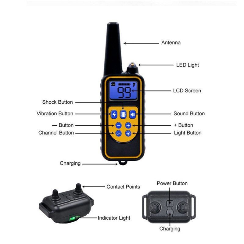 Accessories For 880 Dog Training Collar Waterproof Rechargeable Remote Electronic Shock Small/Meduim/Large Dogs