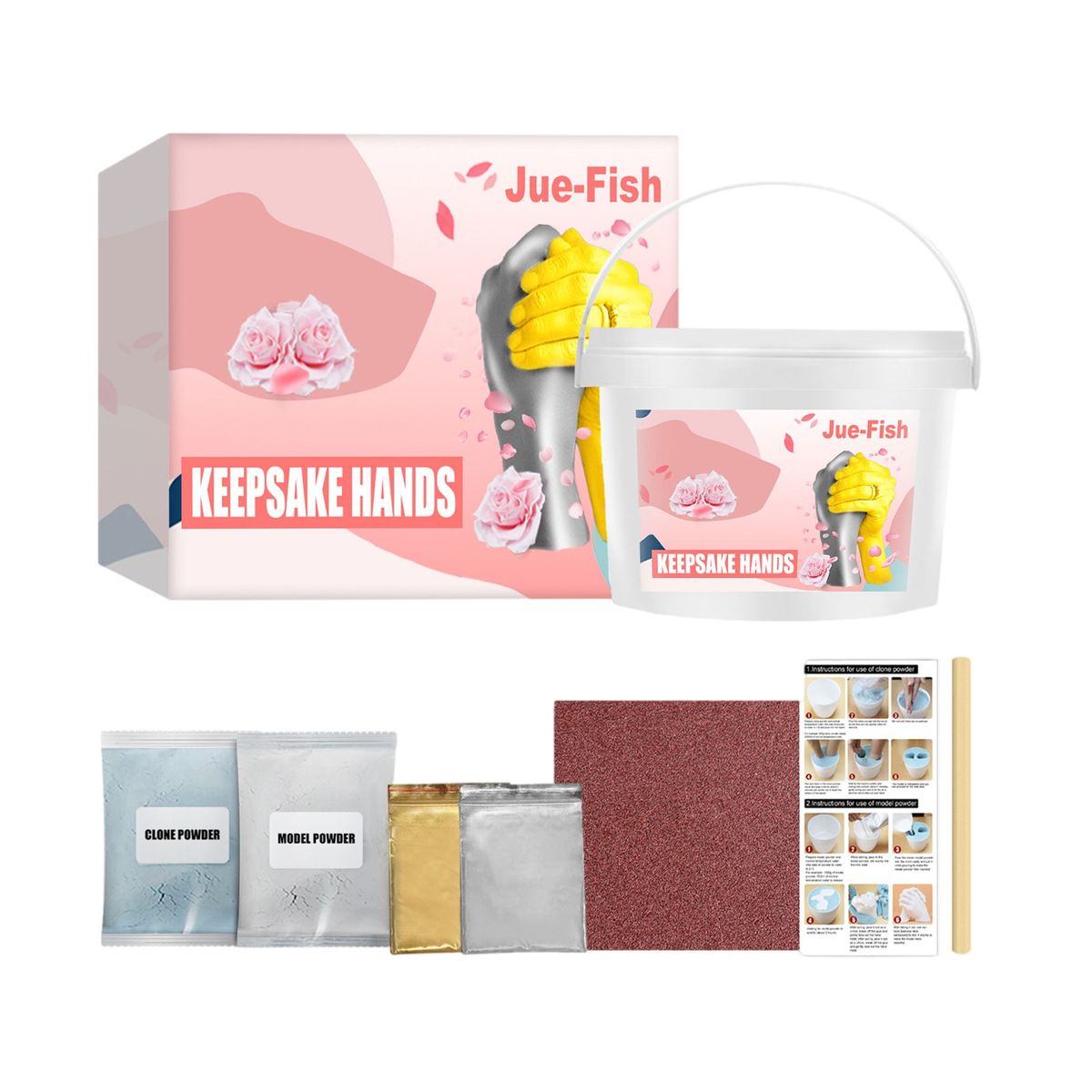 Hand Foot Print Mold Powder Hand Casting Kit Baby Gift