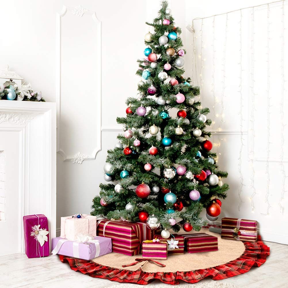 1pc Plush Wholesale Christmas Tree Skirts Carpet Merry Christmas Decoration