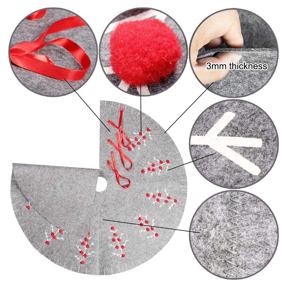 1pc Plush Wholesale Christmas Tree Skirts Carpet Merry Christmas Decoration