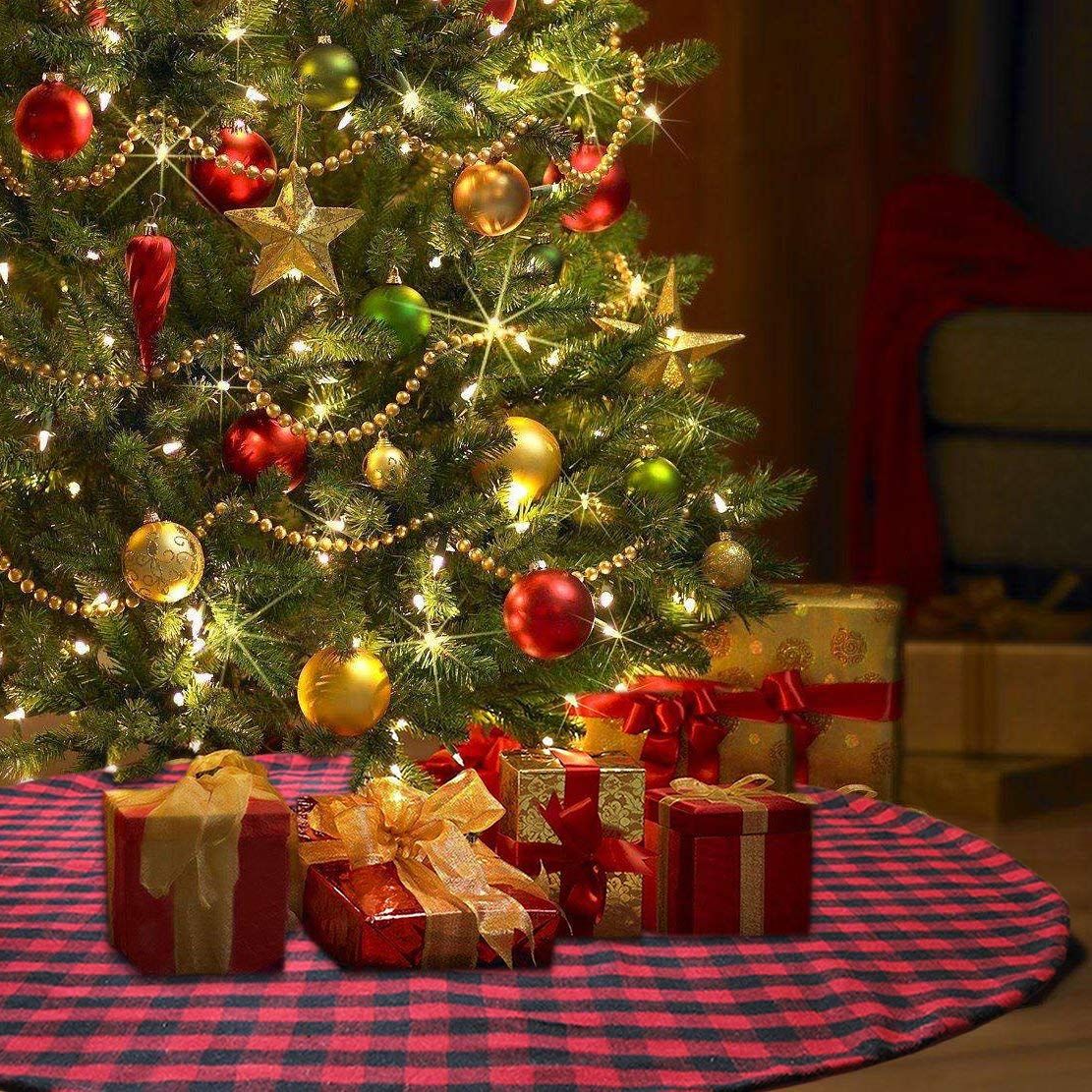 1pc Plush Wholesale Christmas Tree Skirts Carpet Merry Christmas Decoration