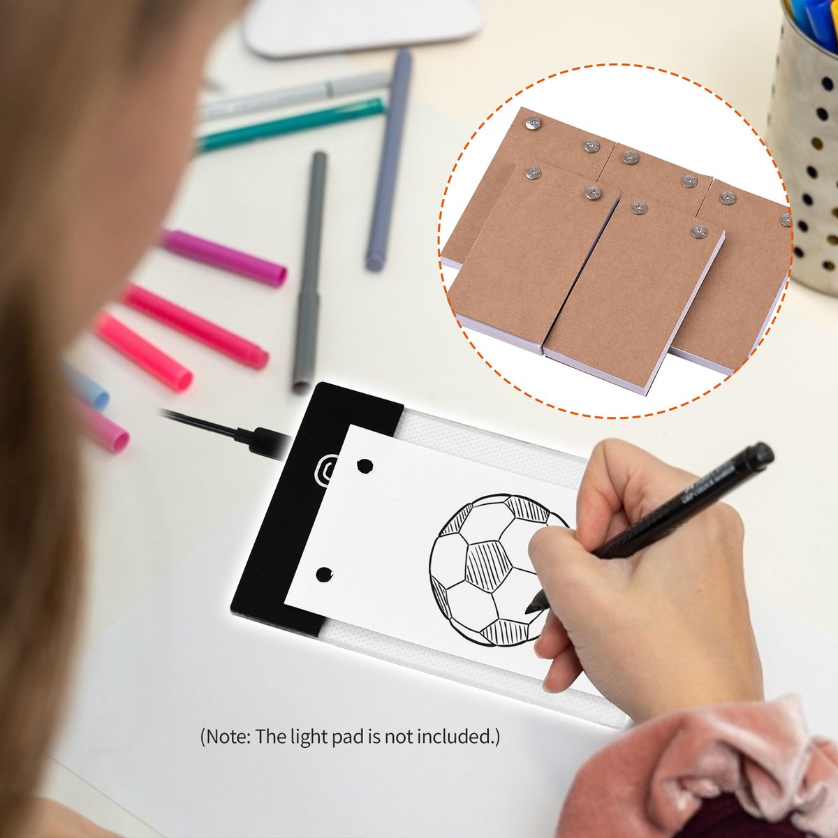 Blank Flip Book Kit With 300 Sheets Animation Paper