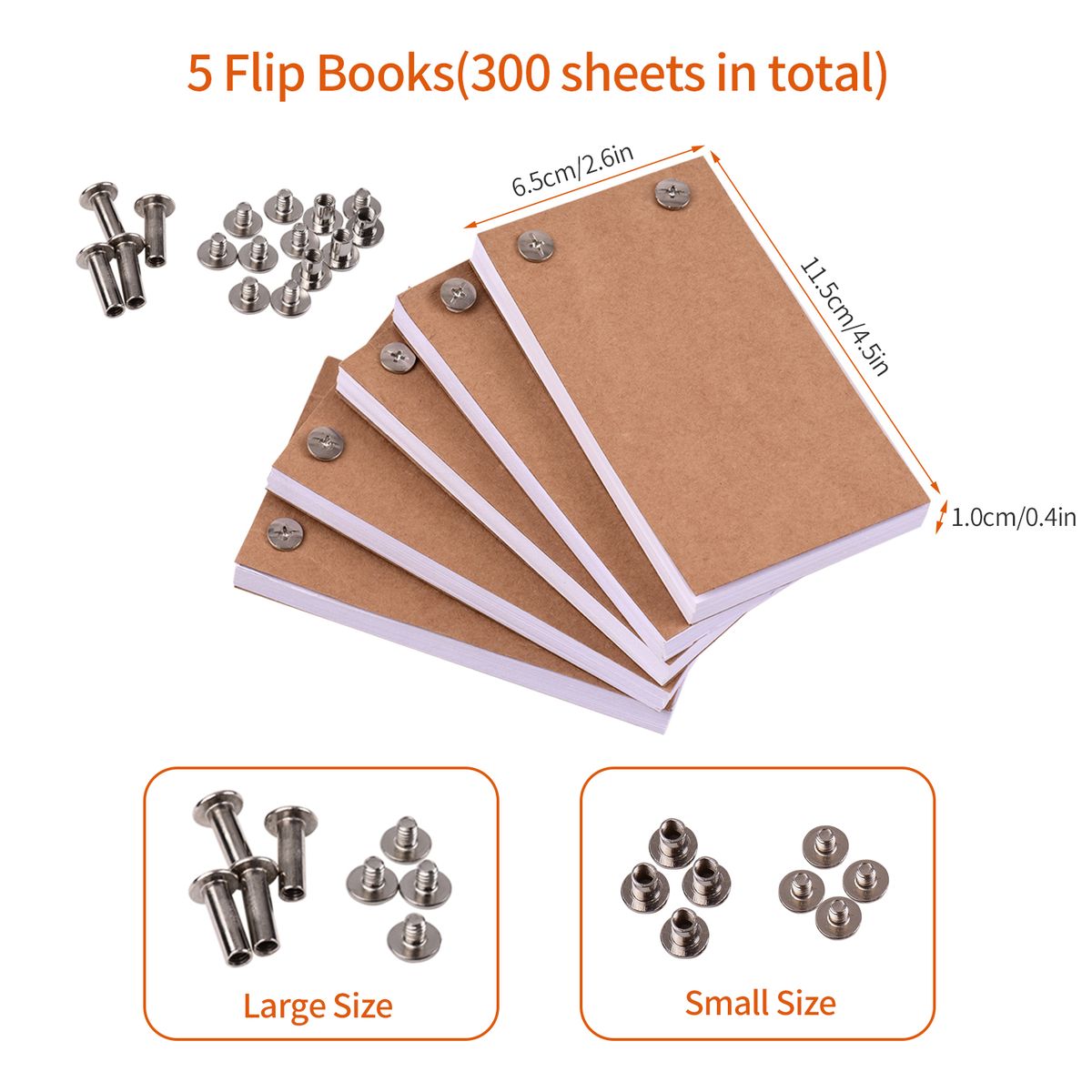 Blank Flip Book Kit With 300 Sheets Animation Paper