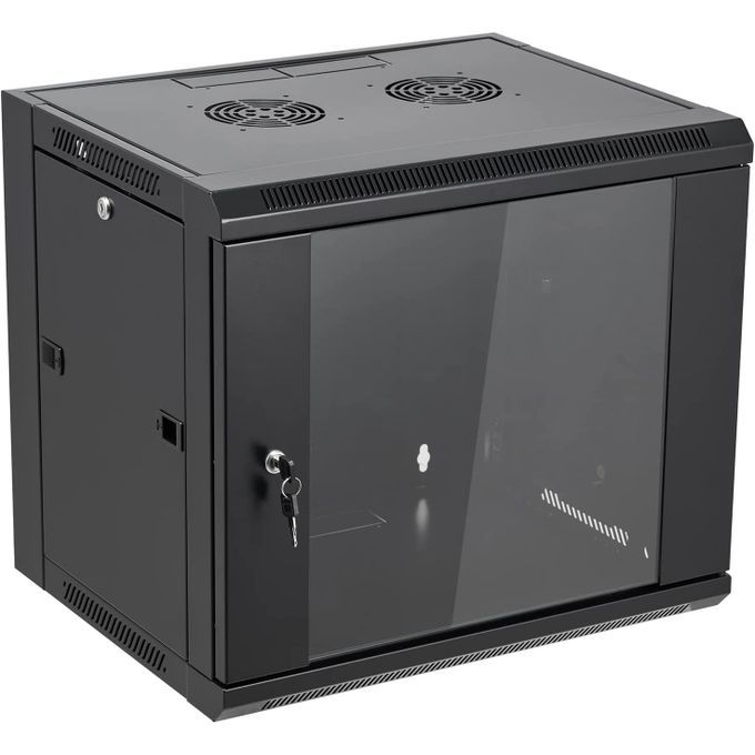 9U Wall Mount Server Cabinet Network Rack Enclosure