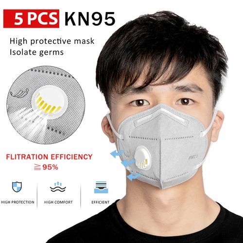 KN95 Protective Face Mask With Respiratory Valve Filter