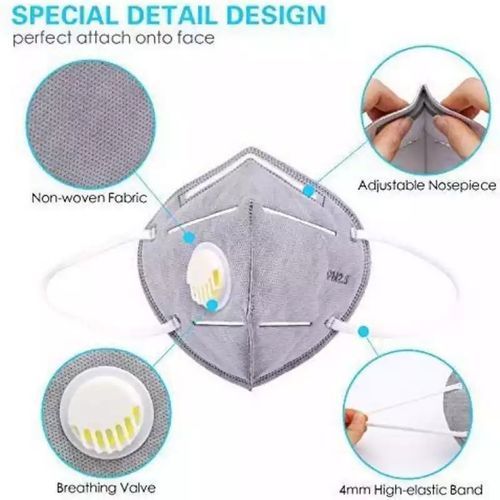 KN95 Protective Face Mask With Respiratory Valve Filter