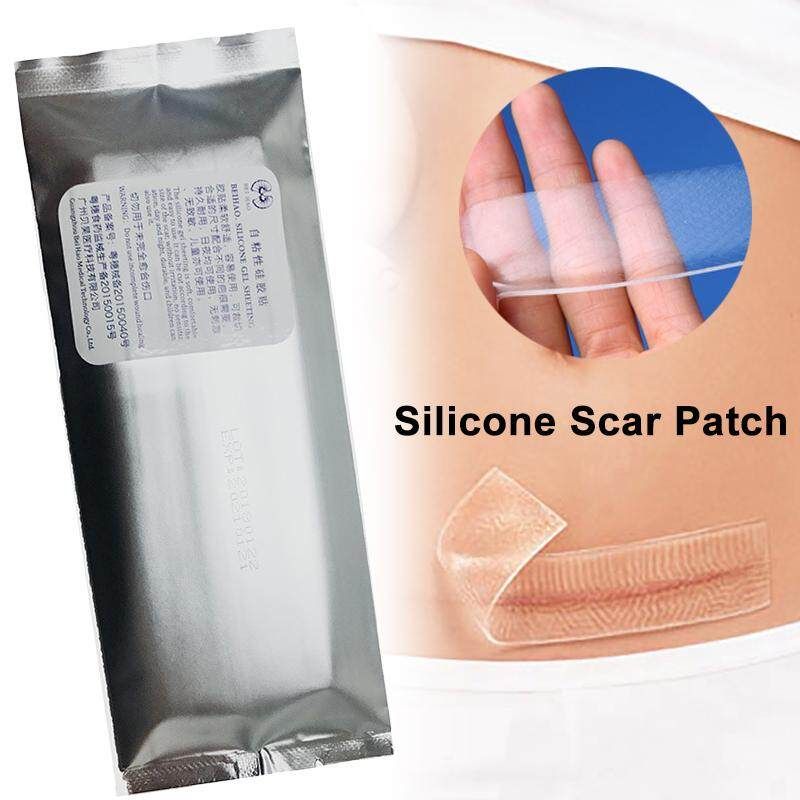 Adhesive Plaster To Scar White Film -section Scar Sticker From Sticky Silicone Adhesive Tape Transparent Processing.