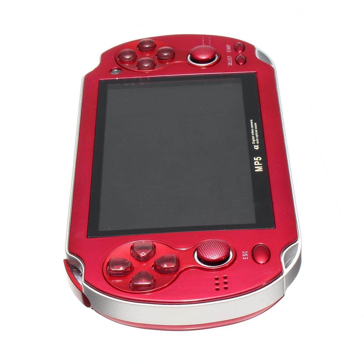 8GB Video Game Console Free 2000 Games 4.3 Inch MP5 MP6 Players Handheld Game Player 4Colors Red (red)