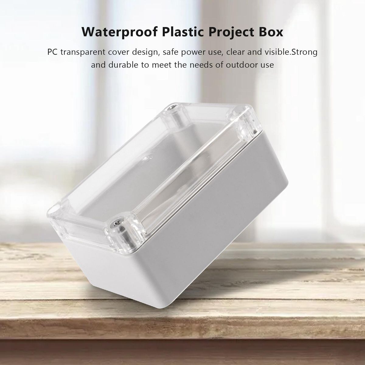 Clear Cover Plastic Electronic Project Junction Box 100 x
