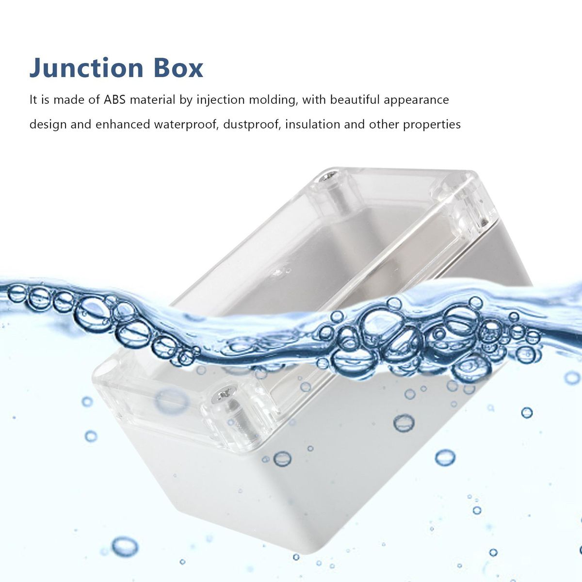 Clear Cover Plastic Electronic Project Junction Box 100 x