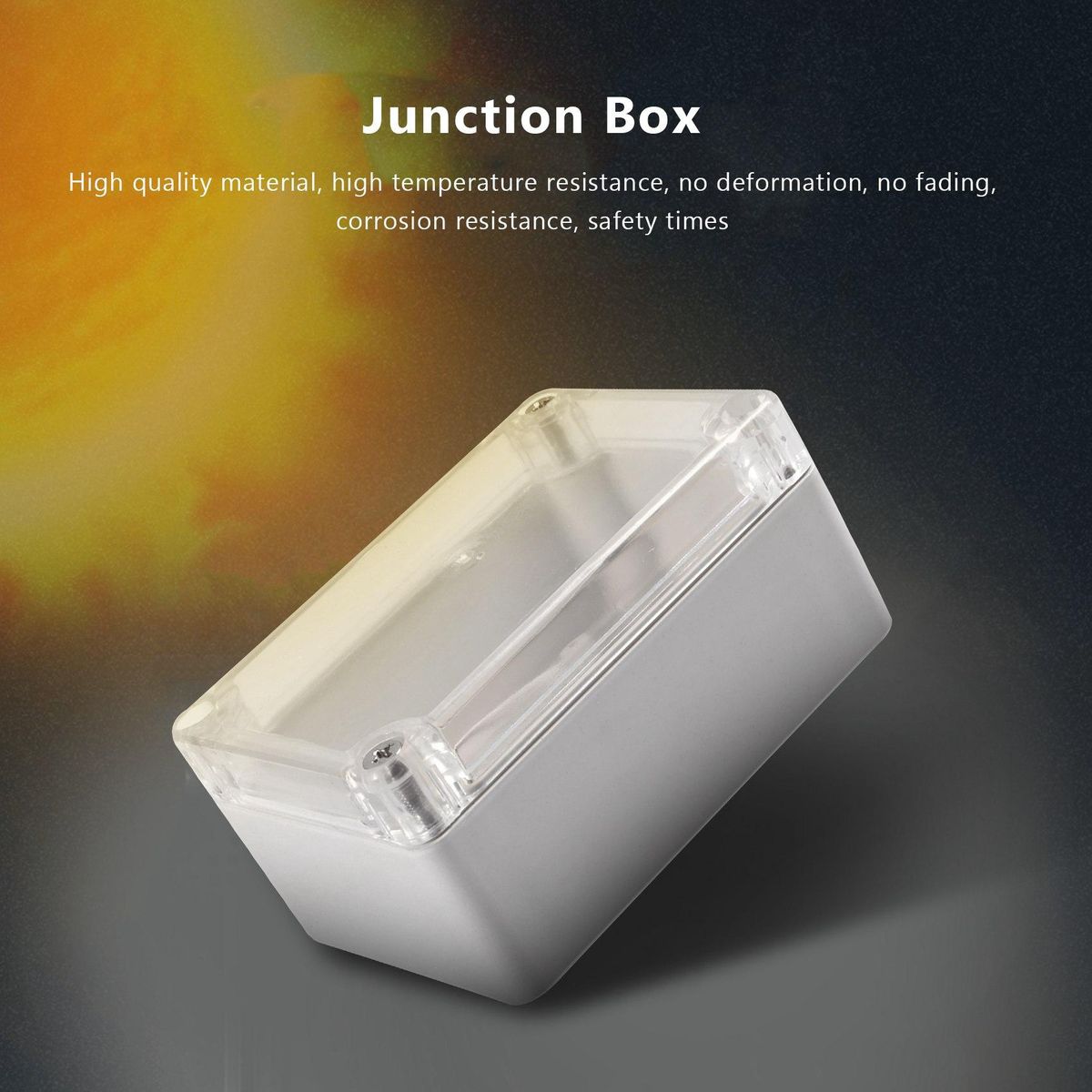 Clear Cover Plastic Electronic Project Junction Box 100 x