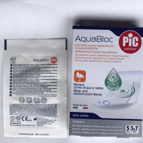 15pcs Aquabloc 5x7 Classic Post Operative Waterproof Plaster
