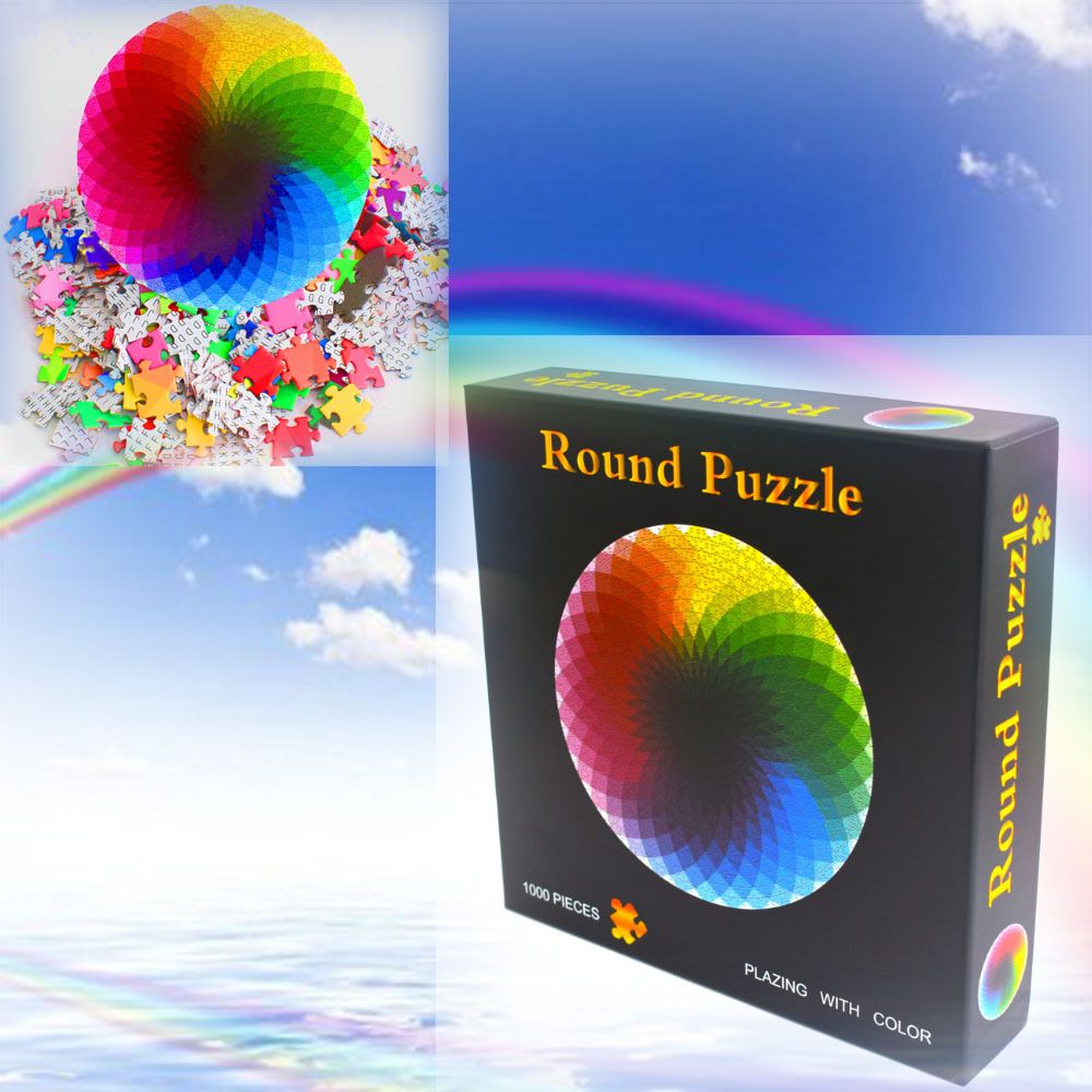 Round Puzzle Youth Adult Jigsaw Puzzle 1000 Pieces