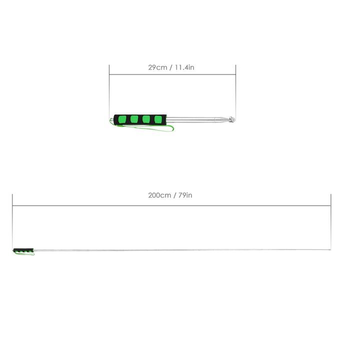 2 Meters Outdoor Stainless Steel Telescopic Flag Pole For T