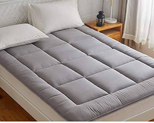Luxe, Fluffy, Quality 5cm Thick, Mattress Topper- GRAY