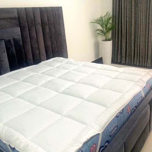 Luxe, Fluffy, Quality 5cm Thick, Mattress Topper-WHITE