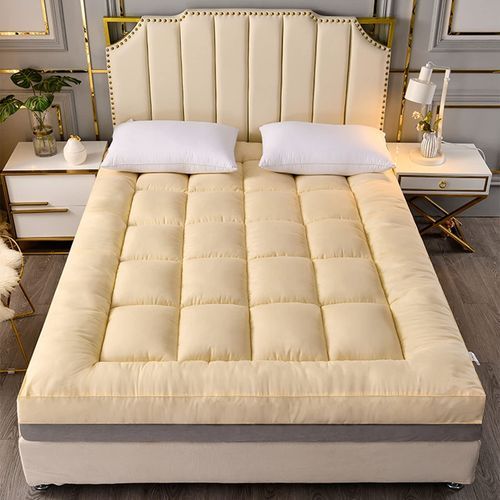 Luxe, Fluffy, Quality 6cm Super Thick, Mattress Topper- Cream