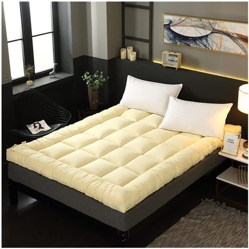 Luxe, Fluffy, Quality 6cm Super Thick, Mattress Topper- Cream