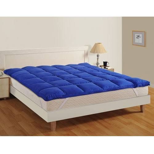 Luxe, Fluffy, Quality 5cm Thick, Mattress Topper- Blue