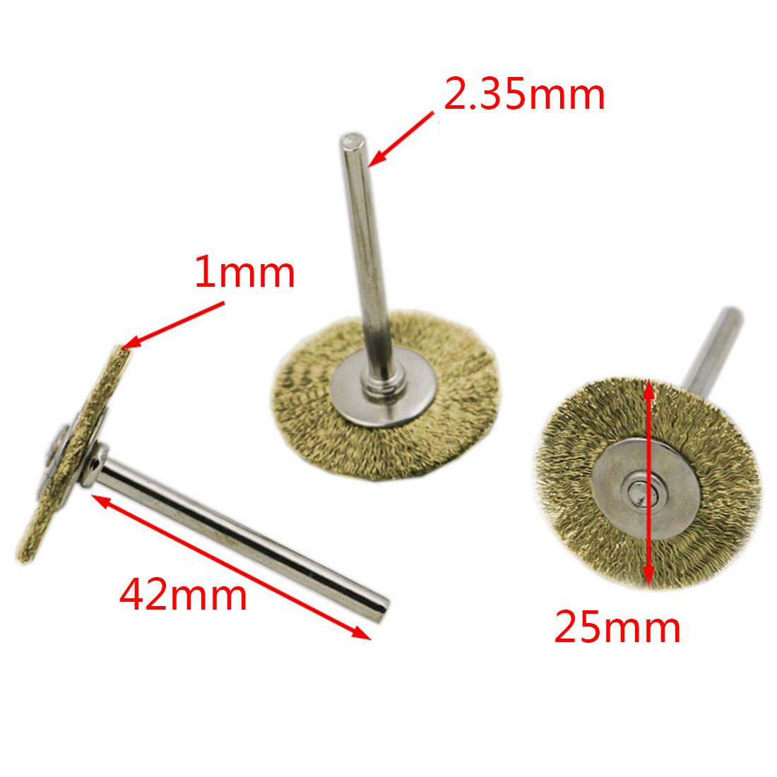 Dremel Accessories 16pcs Stainless Steel Wire Whee