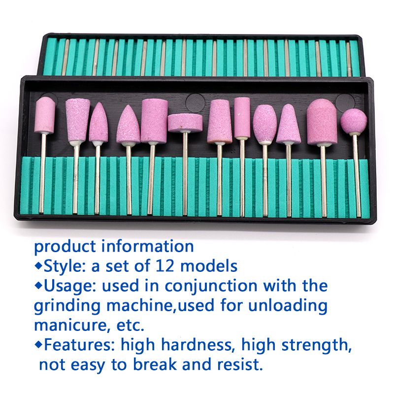 12pcs Quartz Scrubs Stone Polishing Grinding Head