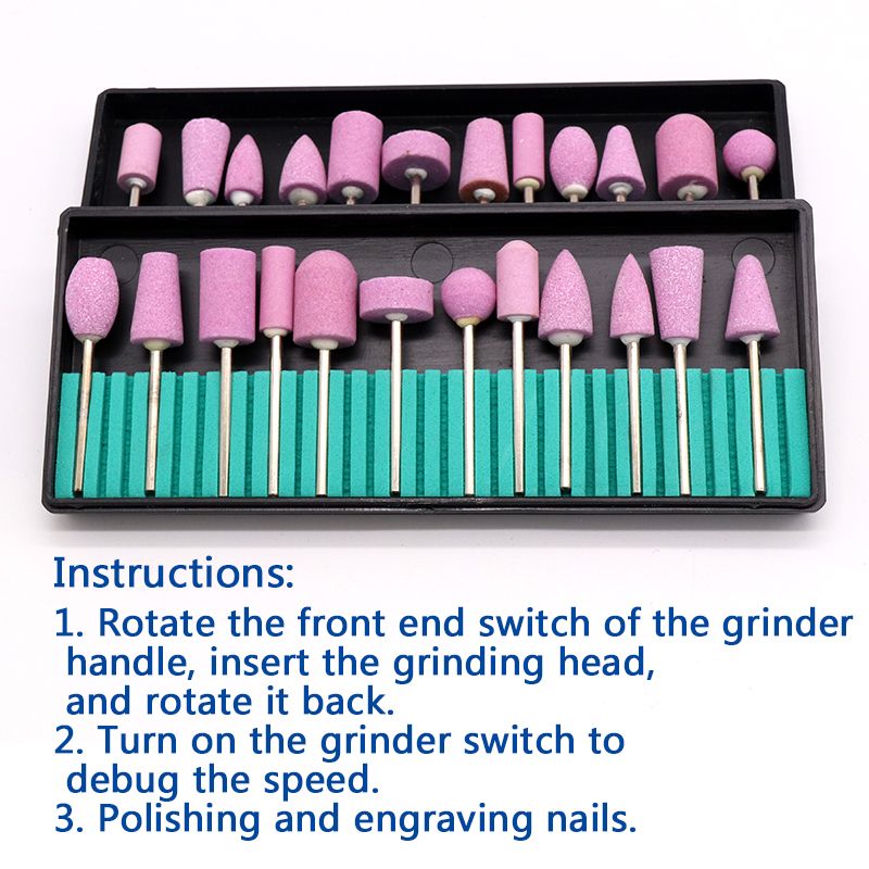 12pcs Quartz Scrubs Stone Polishing Grinding Head