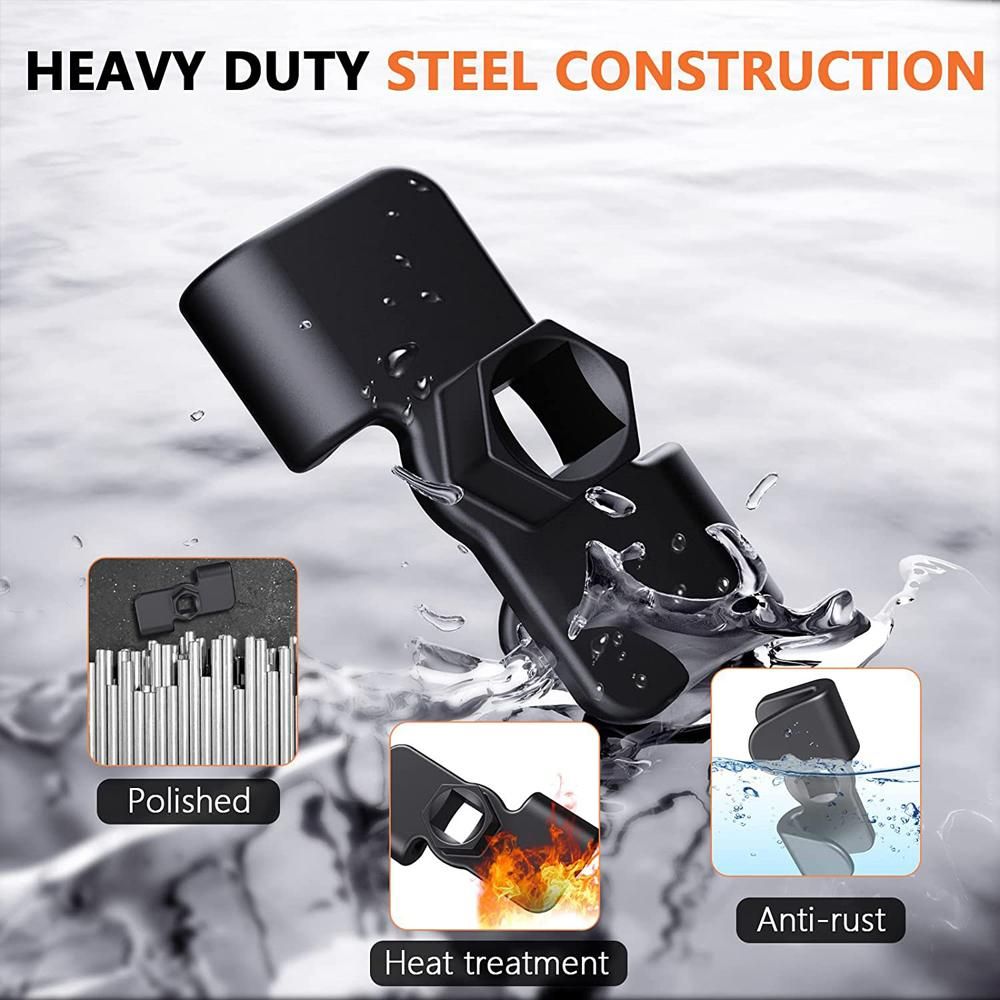 Wrench Extender Adapter for 1/2 Inch Drive or 21mm Hex Drive Universal Wrench Extension Tool