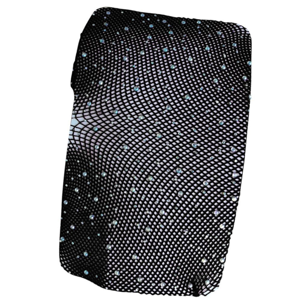 Sexy Ladies Sheer Fishnet Stockings High Waist Suspender Tights Black