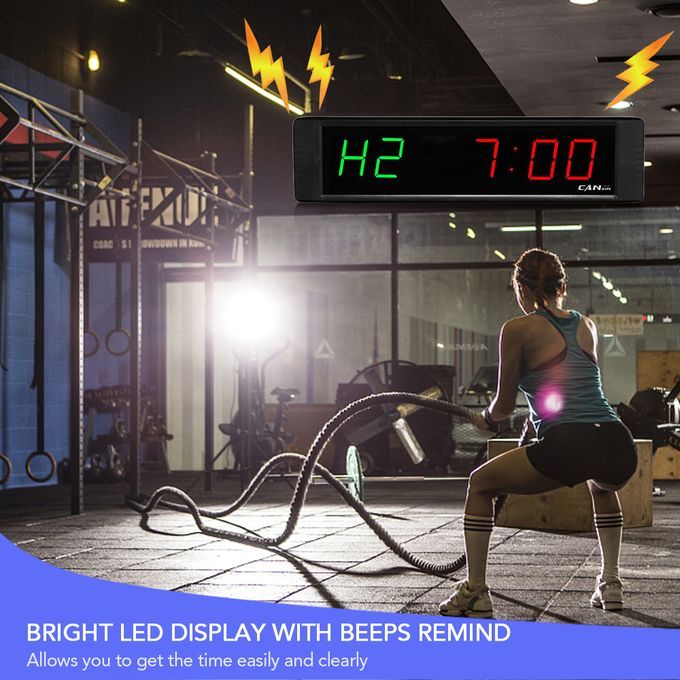 Gym Timer Stopwatch With Remote Control Countdown/up Clock