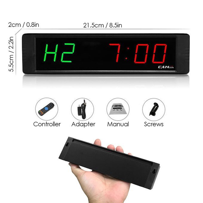 Gym Timer Stopwatch With Remote Control Countdown/up Clock