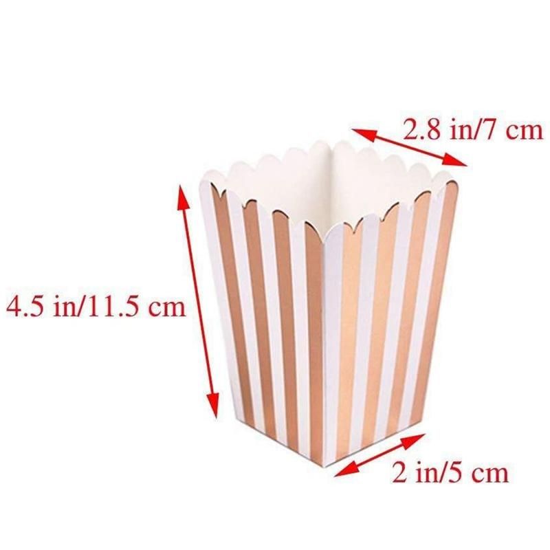 12PCS Popcorn Boxes for Christmas Snacks Gifts Polka