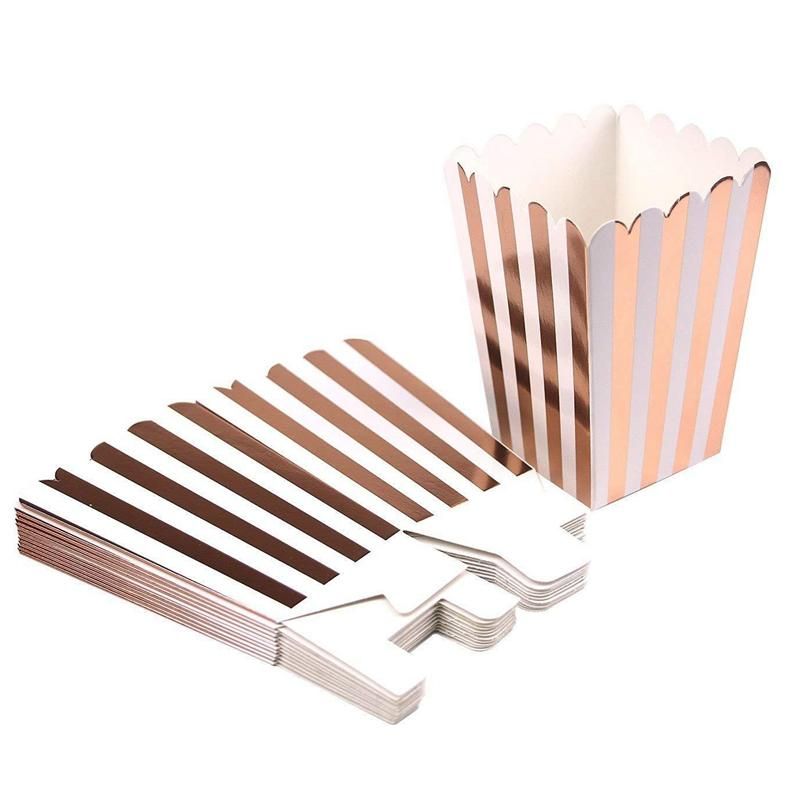 12PCS Popcorn Boxes for Christmas Snacks Gifts Polka