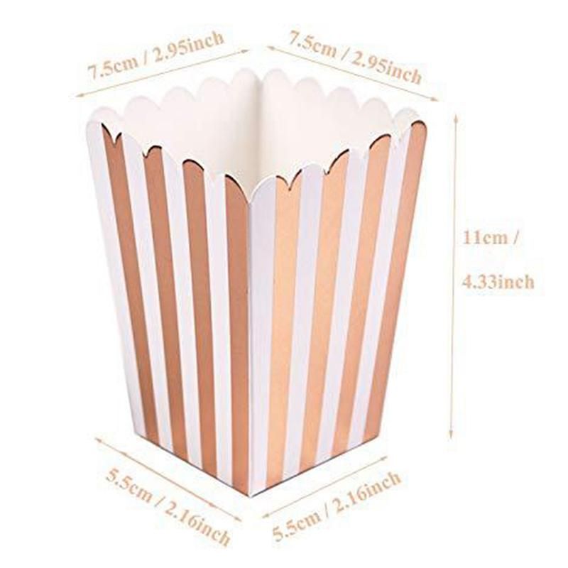 12PCS Popcorn Boxes for Christmas Snacks Gifts Polka