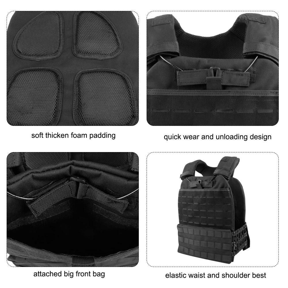 Outdoor Training Tactic Vest Body Armor Adjustable Combat Vest Molle Plate Carrierr Vest CS Protective Vest Gear